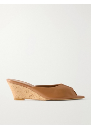 Jamie Haller - The Kit Slide Leather Platform Sandals - Brown - IT36,IT37,IT38,IT39,IT40,IT41,IT42