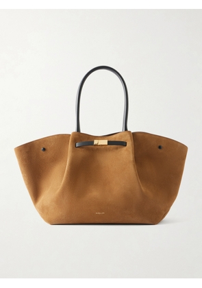 DeMellier - The New York Large Leather-trimmed Suede Tote - Brown - One size
