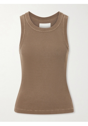 Citizens of Humanity - Isabel Ribbed Jersey Tank - Brown - x small,small,medium,large,x large