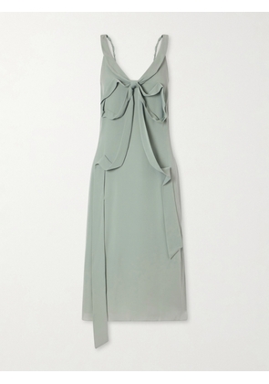 Acne Studios - Dowla Silk Crepe De Chine Midi Dress - Green - DK32,DK34,DK36,DK38,DK40,DK42