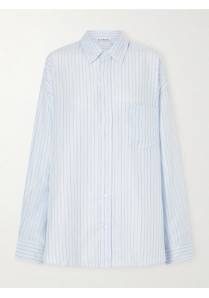 Acne Studios - Soffia Striped Woven Shirt - Blue - 50,44,46,42,48