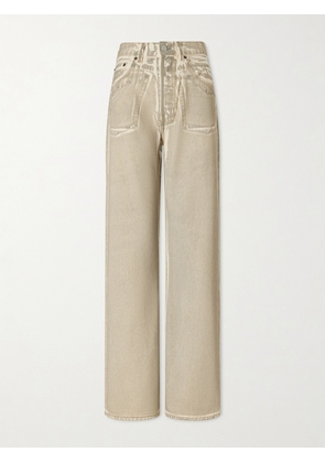 Acne Studios - Printed Mid-rise Straight-leg Jeans - Green - DK34,DK36,DK38,DK40,DK42
