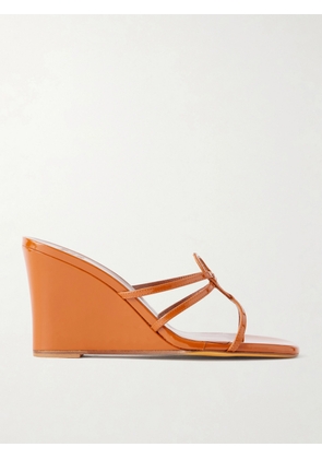 Maryam Nassir Zadeh - 70 Opera Leather Wedge Sandals - Brown - IT36,IT37,IT38,IT39,IT40,IT41,IT42