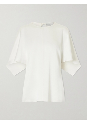Stella McCartney - Open-back Satin Blouse - White - IT34,IT36,IT38,IT40,IT42,IT44,IT46