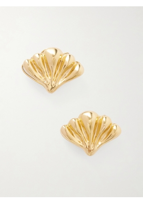 Chloé - Gold-pleated Earrings - One size