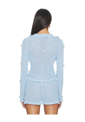 Stone Cold Fox x REVOLVE Allayia Floral Cardigan in Baby Blue. Size XS. Also in XXS, S, M, XL.