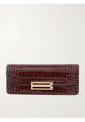 Victoria Beckham - Dorian East-west Animal-print Clutch - Brown - One size