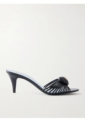 Valentino Garavani - Striped Leather Mid Heel - Black - IT35,IT36,IT36.5,IT37,IT37.5,IT38,IT38.5,IT39,IT39.5,IT40,IT40.5,IT41,IT42