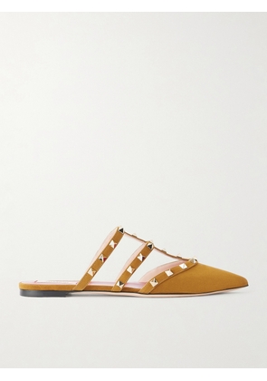 Valentino Garavani - Rockstud Suede Mule - Brown - IT36,IT36.5,IT37,IT37.5,IT38,IT38.5,IT39,IT39.5,IT40,IT40.5,IT41,IT41.5,IT42