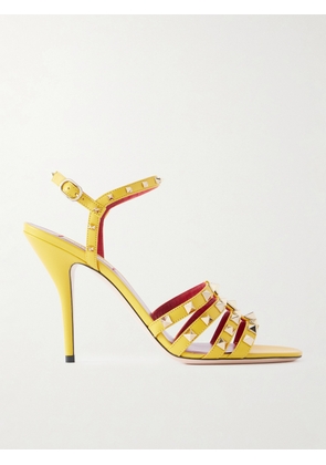Valentino Garavani - Rockstud 100 Leather Sandals - Yellow - IT35,IT36,IT37,IT38,IT38.5,IT39,IT39.5,IT40,IT41,IT42