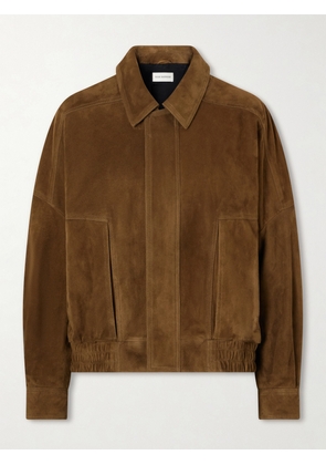 Nour Hammour - Dalma Suede Jacket - Brown - x small,small,medium,large,x large