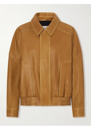 Nour Hammour - Dalma Leather Jacket - Yellow - x small,small,medium,large,x large