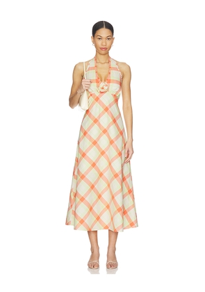 Steve Madden Tania Dress in Orange,Green. Size S. Also in XS, M, L, XL.