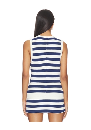 Show Me Your Mumu Devin Tank in Navy,White. Size S. Also in XS, M, L, XL.