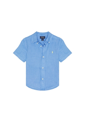 Polo Ralph Lauren Short Sleeve Linen Sport Shirt in Blue. Size 2. Also in 4.