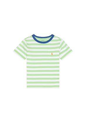 Polo Ralph Lauren Short Sleeve Jersey Knit Striped T-shirt in Green. Size 2. Also in 3, 4, 5, 6.