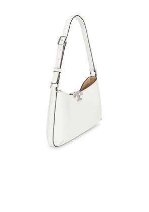 Tory Burch Soft Slim Shoulder Bag in White.