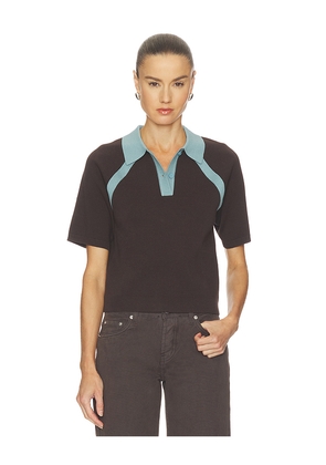 SAMSOE SAMSOE Sasimona Polo in Brown. Size XXS. Also in XS, S, M, L.