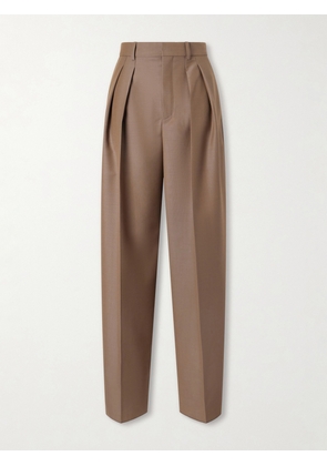 SAINT LAURENT - Straight-leg Wool-blend Pants - Brown - FR 34,FR 36,FR 38,FR 40,FR 42
