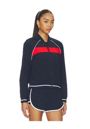 Splits59 Maci Woven Nylon Jacket in Navy. Size S. Also in XS, M, L.