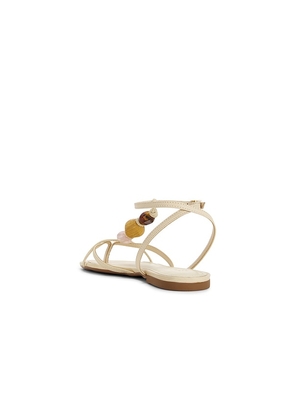 Schutz Amber Flat Sandal in White. Size 6. Also in 6.5, 7, 7.5, 8, 8.5, 9, 9.5, 10.