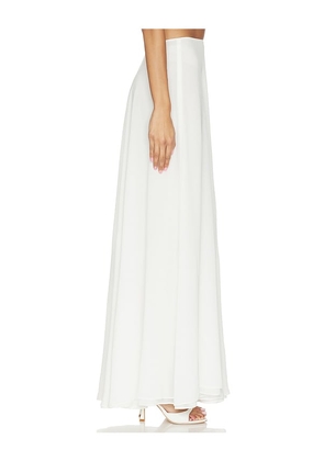 V. Chapman Carter Maxi Skirt in White. Size 4. Also in 0, 2, 6, 8, 10.