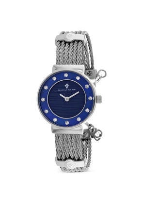 CHRISTIAN VAN SANT Cavo cable-link 28mm watch - Blue
