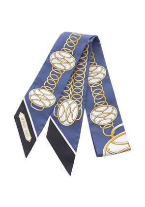 Hermès Pre-Owned 2010s Lift Profile Twilly scarf - Blue