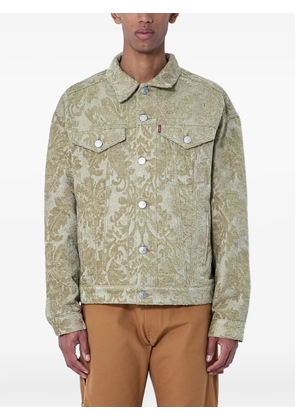 Junya Watanabe MAN x Levi's floral-pattern denim jacket - Neutrals