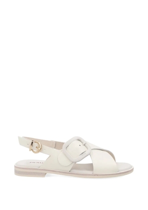 FRAU crossover-strap buckle-detail sandals - White
