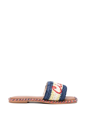 DE SIENA SHOES x Giada Benincasa embroidered sandals - Blue