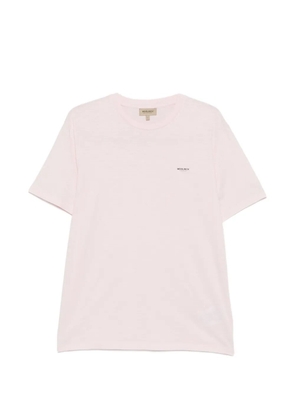 Woolrich logo-print slub-texture T-shirt - Pink