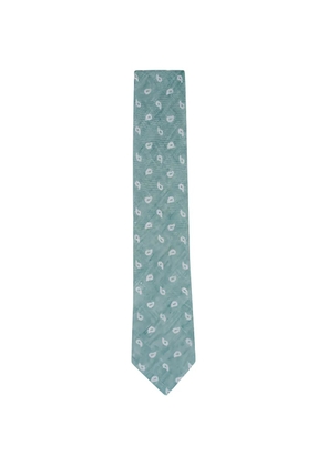 Zegna paisley-pattern tie - Green