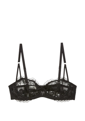 Fleur Du Mal Mila lace-trim balconette bra - Black