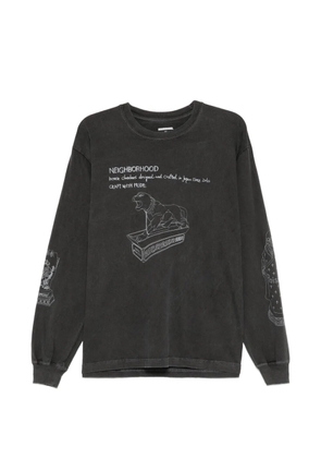Neighborhood graphic-print long-sleeve T-shirt - Grey