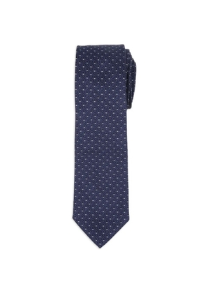 Ferragamo gancini-pattern tie - Blue