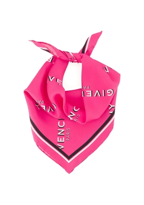 Givenchy small Shadow logo-print scarf - Pink