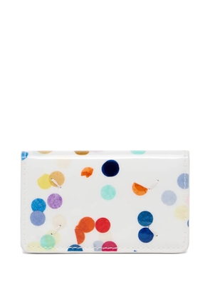 Maison Margiela confetti-print card holder - White