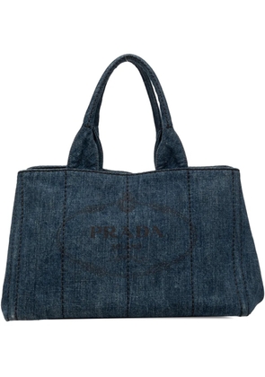 Prada Pre-Owned 2010-2026 Canapa Logo Denim tote bag - Blue