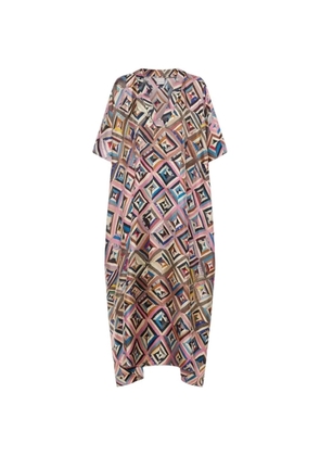 Pierre-Louis Mascia geometric-pattern midi dress - Pink