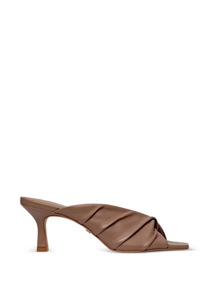 CARRANO ruched effect sandals - Brown