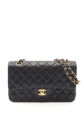 CHANEL Pre-Owned 2000-2002 Medium Classic Lambskin Double Flap shoulder bag - Black