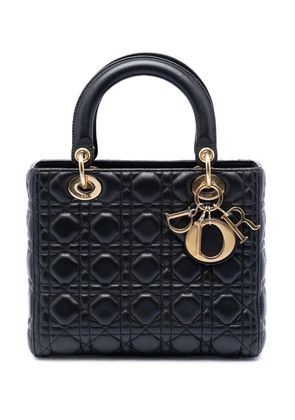 Christian Dior Pre-Owned 2013 Medium Lambskin Cannage Lady Dior satchel - Black