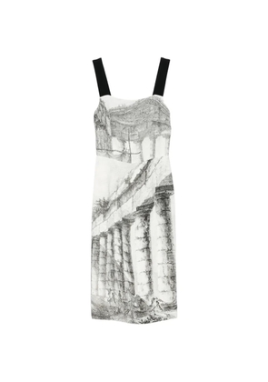 Dolce & Gabbana Pre-Owned 2014 Greek Temple-printed midi dress - Grey
