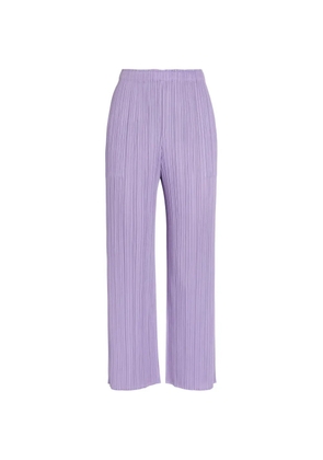Issey Miyake April pleated trousers - Purple