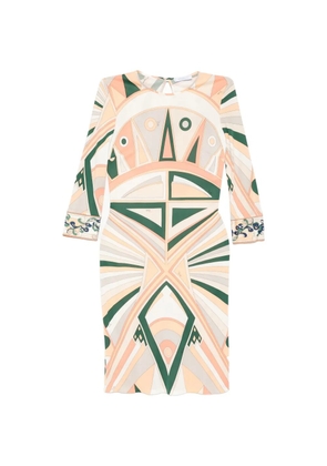 PUCCI Pre-Owned geometric-print midi dress - Neutrals