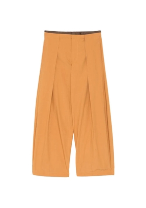CROQUIS pleated-detailed trousers - Orange