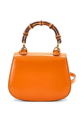 Gucci Pre-Owned Bamboo 1947 Top Handle Bag Leather Mini shoulder bag - Orange