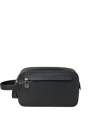 Mulberry double-zip leather wash bag - Black