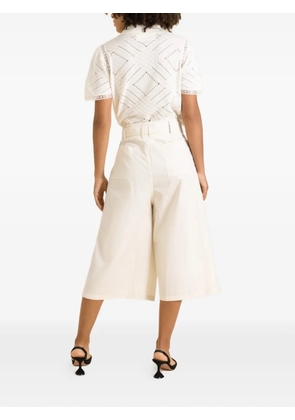 CO COLLECTION belted pleated culottes - Neutrals